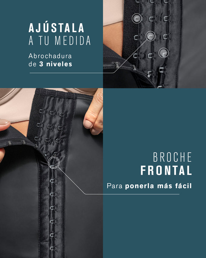 Faja chaleco busto libre de control extrafuerte luce hasta 2 cm menos#color_700-negro