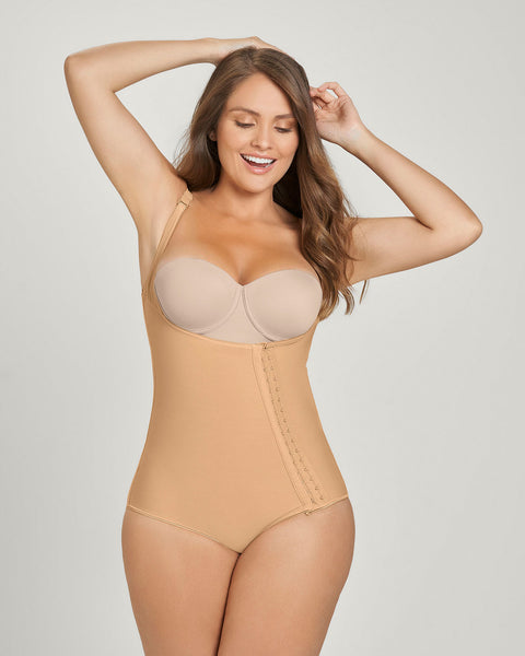 Faja body de control fuerte con broche lateral ideal como postquirúrgica