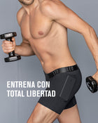 Bóxer deportivo con bolsillo lateral en microfibra
