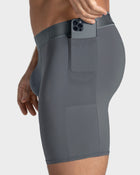 Bóxer deportivo con bolsillo lateral en microfibra