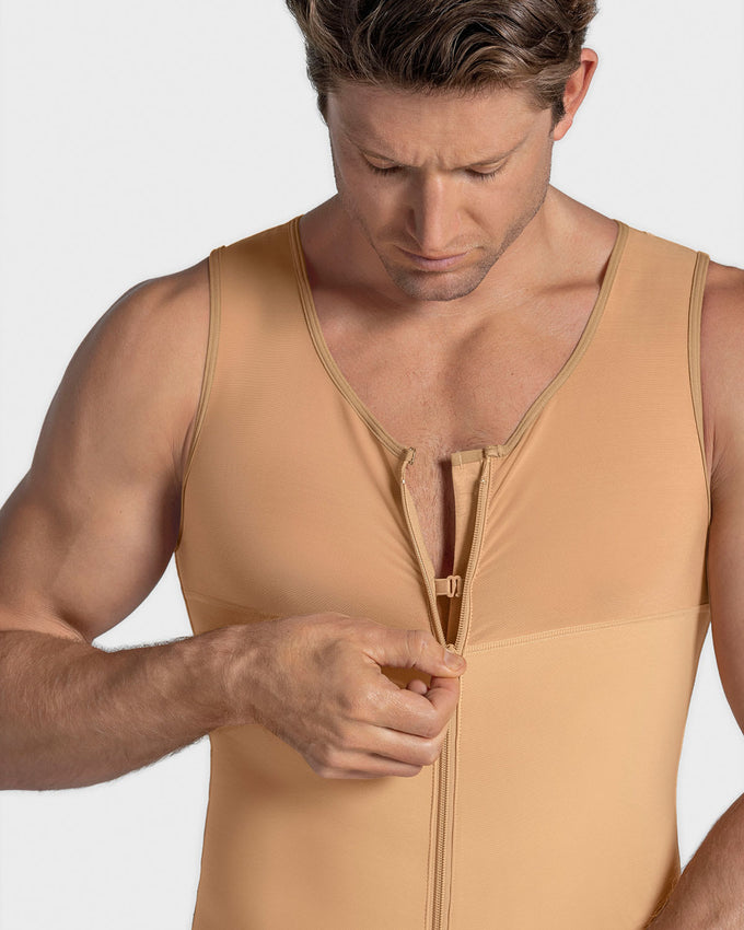 Chaleco masculino de control en powerslim#color_864-nude