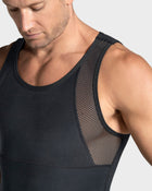 Camiseta sin mangas de control fuerte ideal para uso diario en algodón elástico