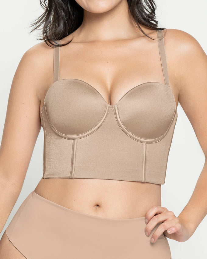 Brasier tipo bustier ideal como strapless
