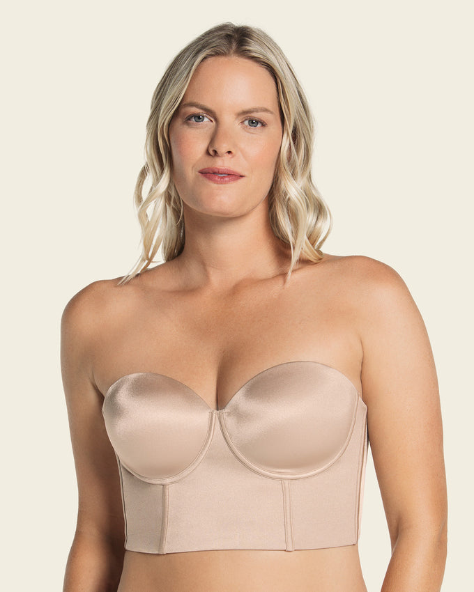 Brasier tipo bustier ideal como strapless#color_802-cafe-claro