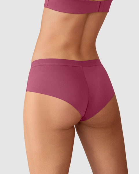 Panty cachetero con franja transparente decorativa#color_a80-granate