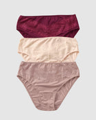 Paquete x 3 panties tipo bikini clásicos y confortables