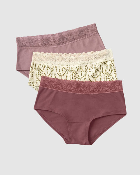 Paquete x3 panties estilo hipster total comodidad#color_s06-mora-vino-estampado