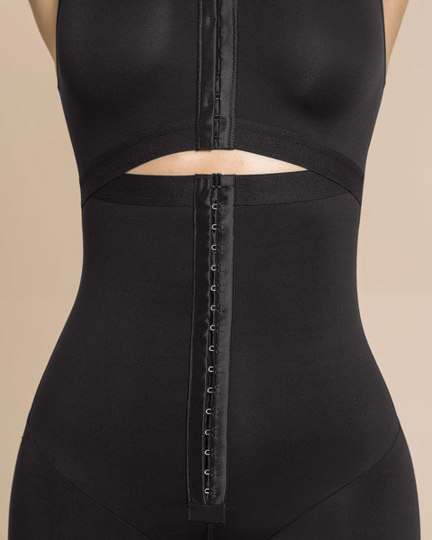 Faja body de control fuerte + brasier incorporado + efecto levanta glúteos#color_700-negro