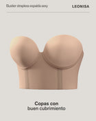 Brasier tipo bustier ideal como strapless